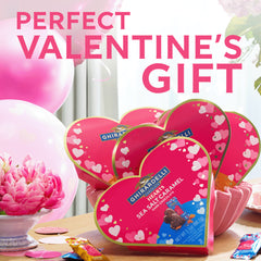 Dark Chocolate Caramel Hearts Gift Box