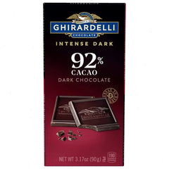 Intense Dark 92% Cacao Dark Chocolate Bar (Case of 12)