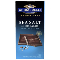 Intense Dark Sea Salt 60% Cacao Dark Chocolate Bar (Case of 12)