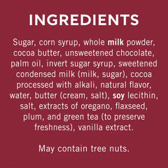 Double Chocolate Milk Chocolate Squares Bars with Chocolate Filling (case of 10)