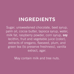 Dark Chocolate Raspberry SQUARES Medium Bag (Case of 6)