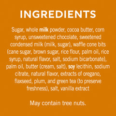 Milk Chocolate Caramel Waffle Cone SQUARES Case Pack (396 ct)