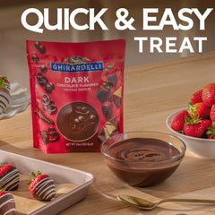 Dark Chocolate Flavored Melting Wafers (Case of 6 Bags)