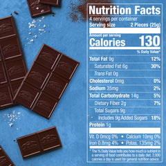 Intense Dark Sea Salt 60% Cacao Dark Chocolate Bar (Case of 12)