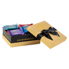 Intense Dark Chocolate Assorted Gold Gift Box 24 SQUARES