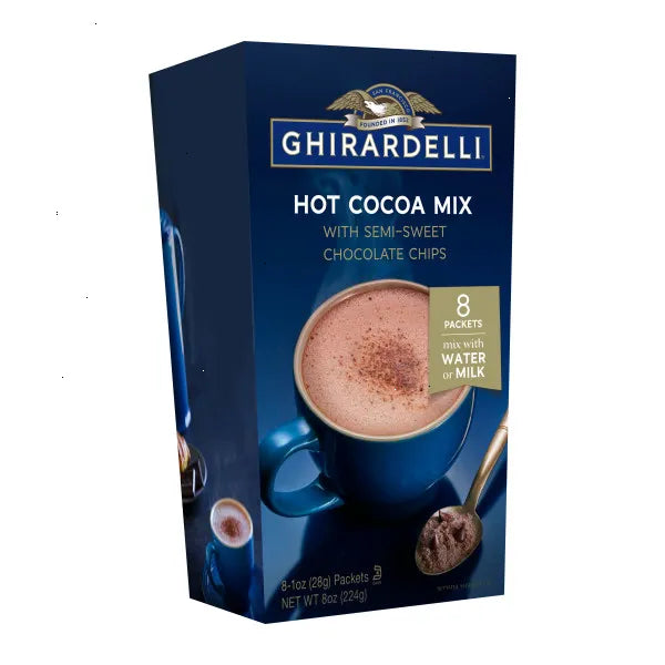 Hot Cocoa with Chocolate Chips (6 boxes, 8 packets per box) (mix with water or milk)